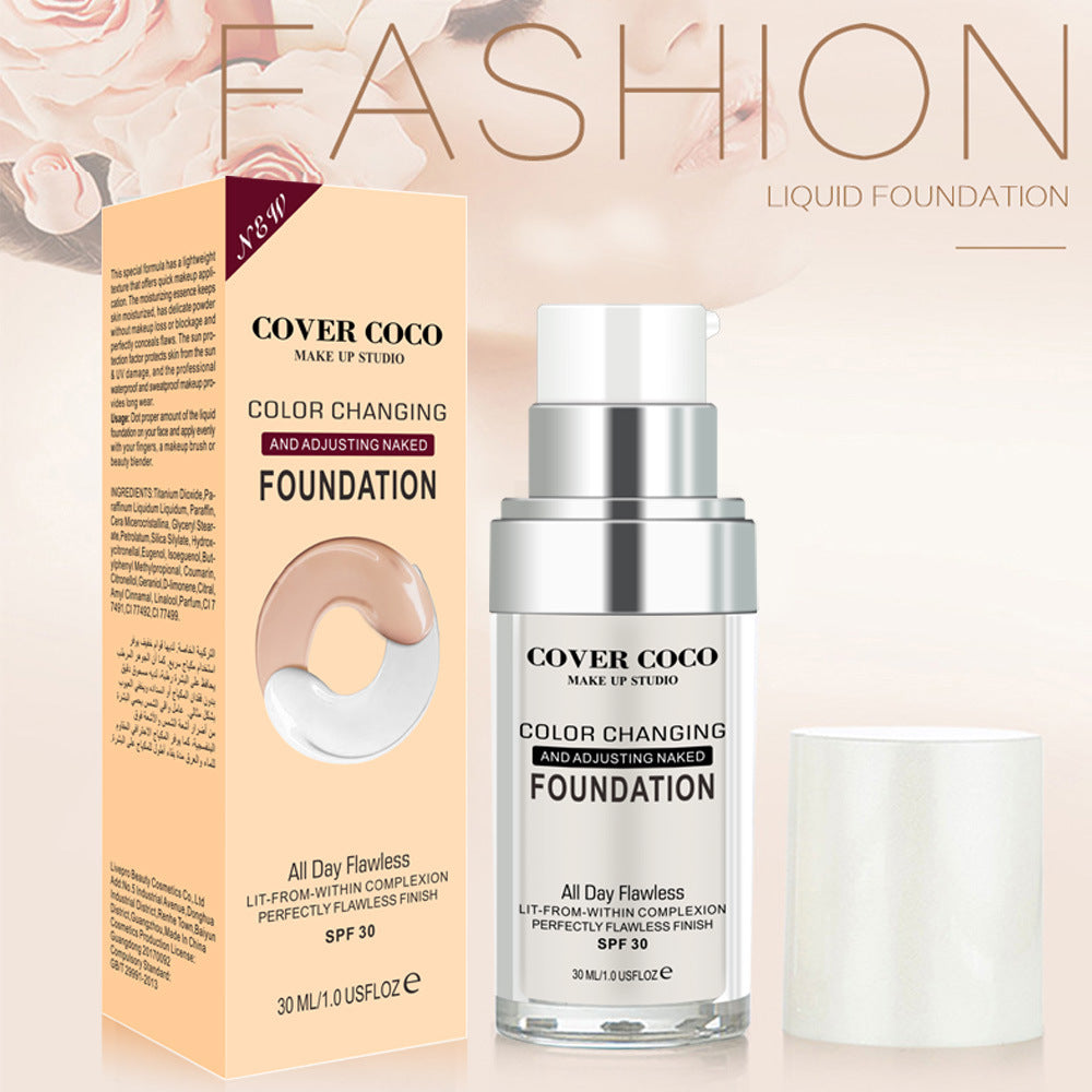 Color Changing Liquid Foundation