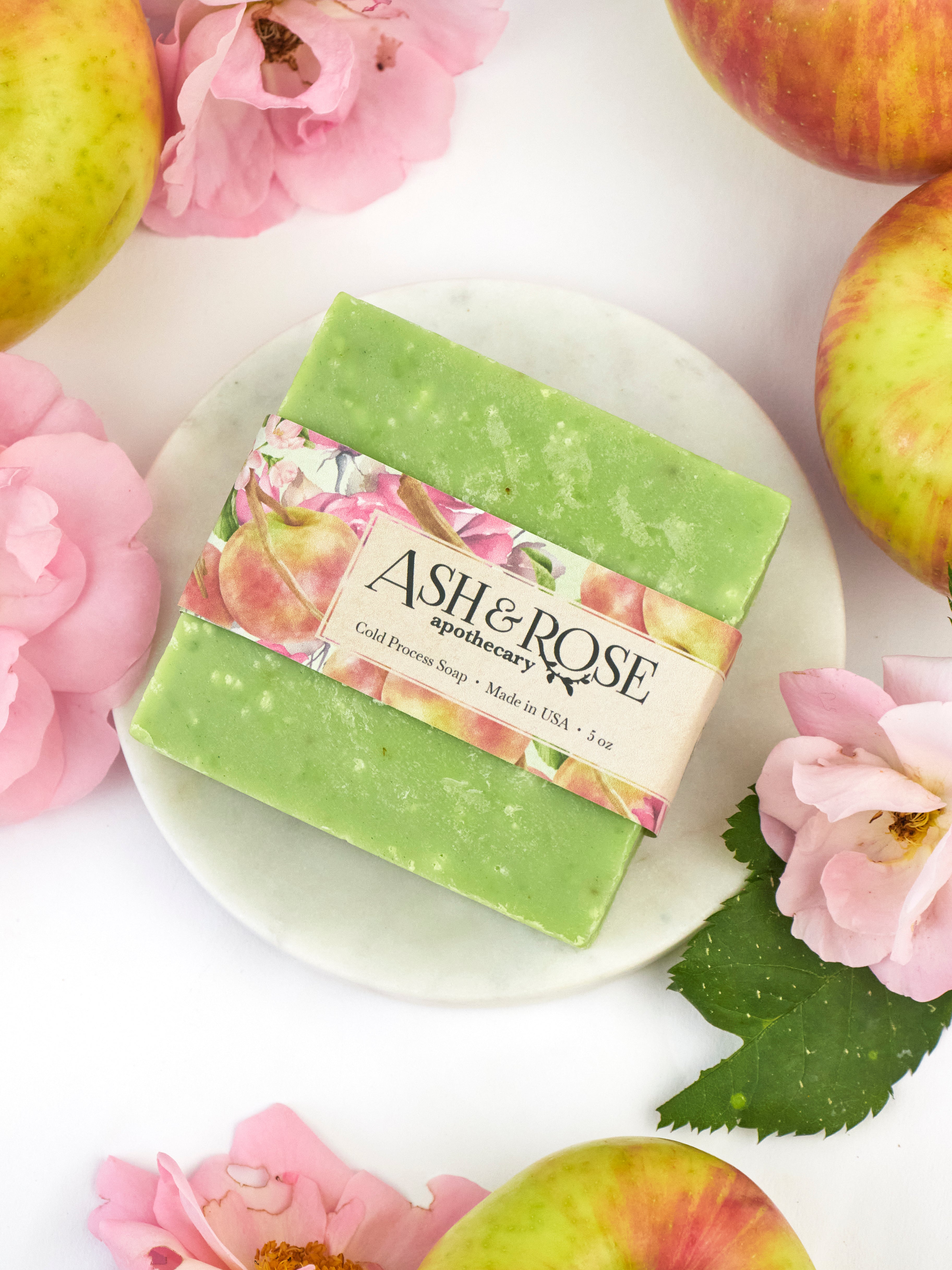Apple Rose Soap Scrub Bar