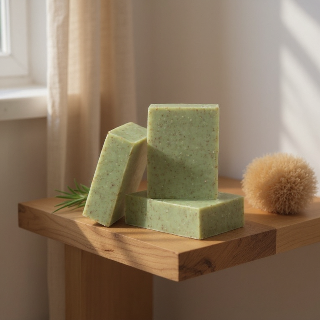 Green Tea Scrub Bar Soap