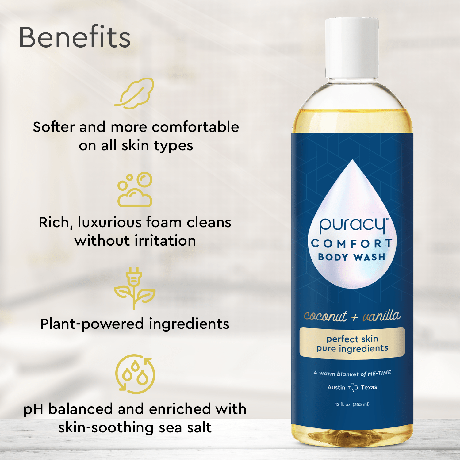 Puracy Awake Body Wash