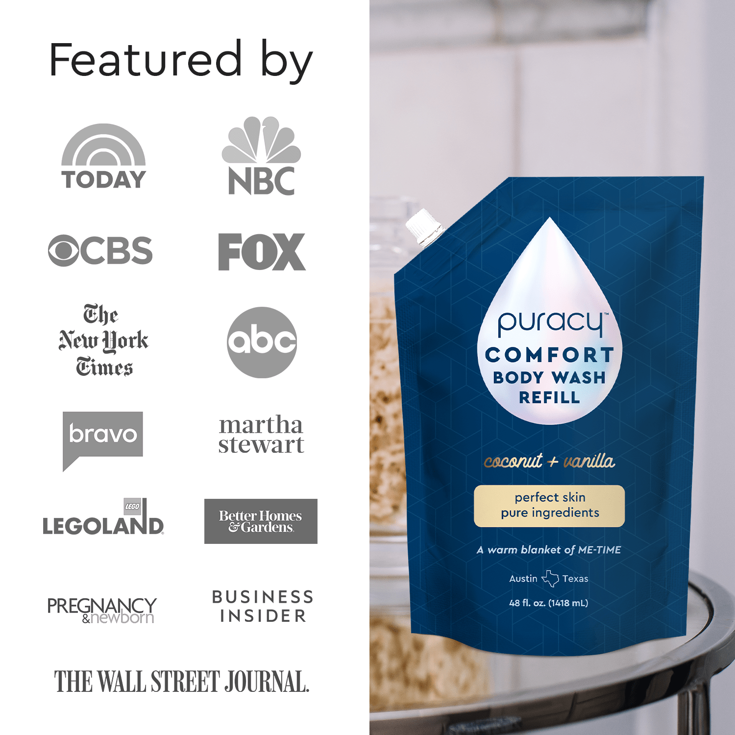 Puracy Awake Body Wash